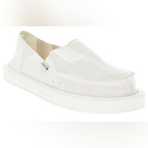 Sanuk Donna ST Hemp Size 9 White